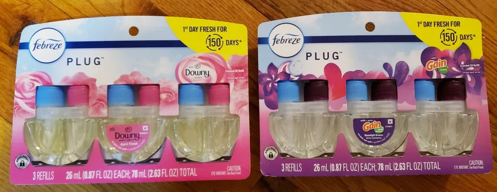 Febreze Plug Refills - Downy & Gain Scented Oil 3pk image indicator(2)