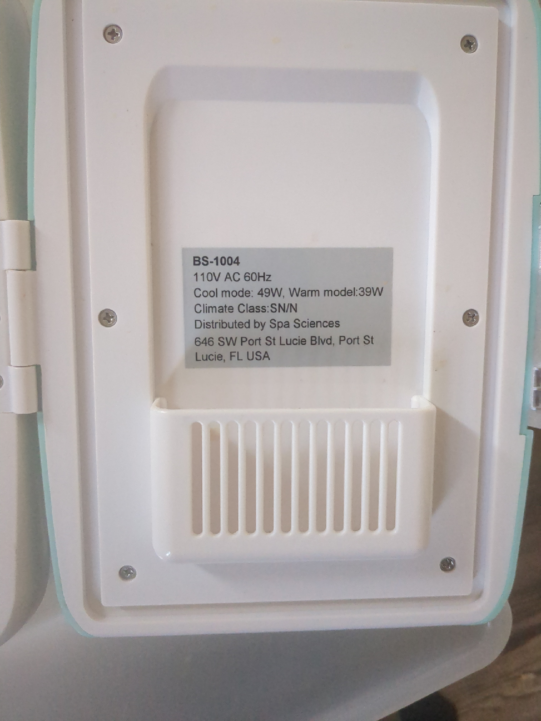 Spa Sciences Make up Mini Fridge - Mint Green - photo 3