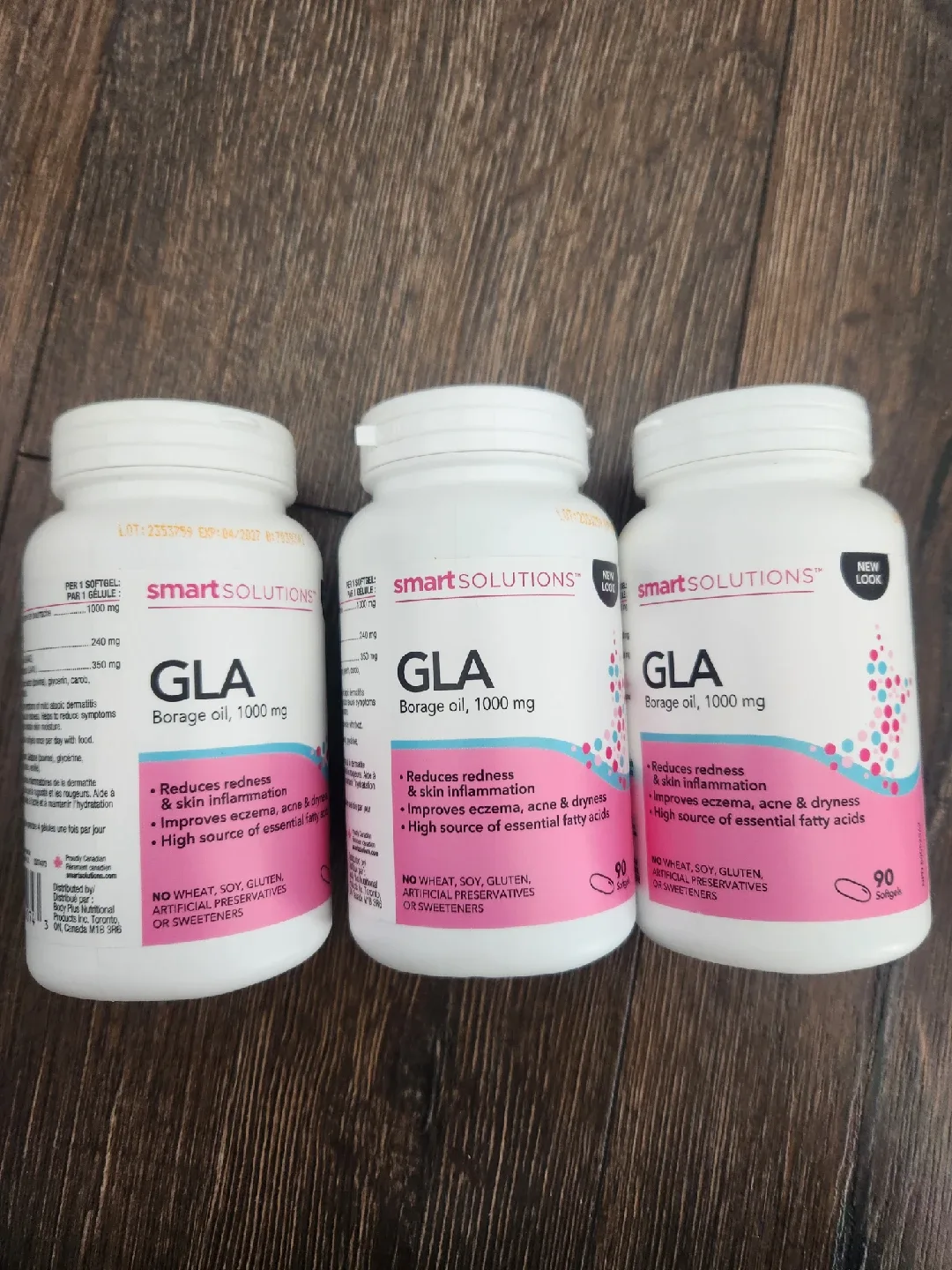 Smart Solutions GLA Borage Oil 1000mg - 3 Bottles thumbnail