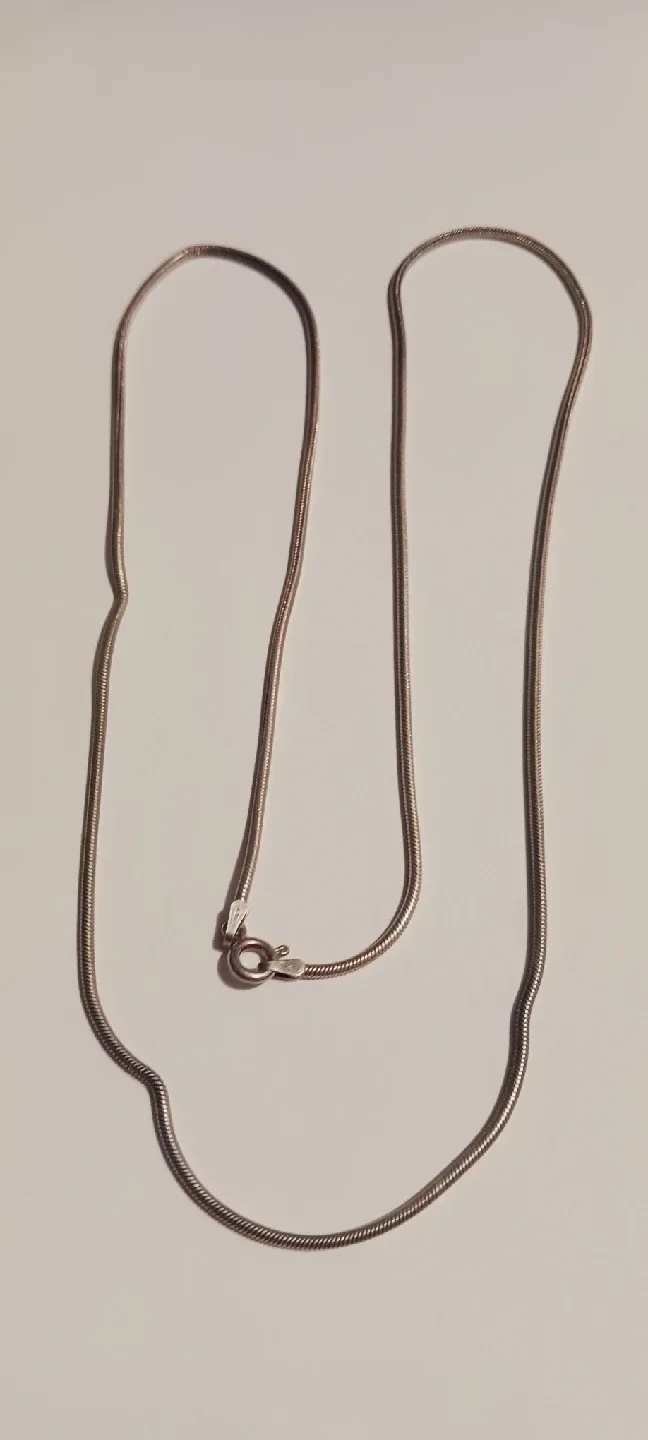 Sterling Silver 925  Snake Chain Necklace thumbnail