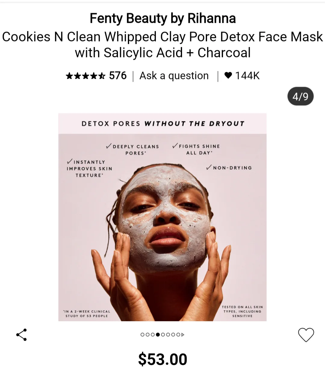 Fenty Skin Cookies N Clean Detox Face Mask (75mL) image indicator(8)