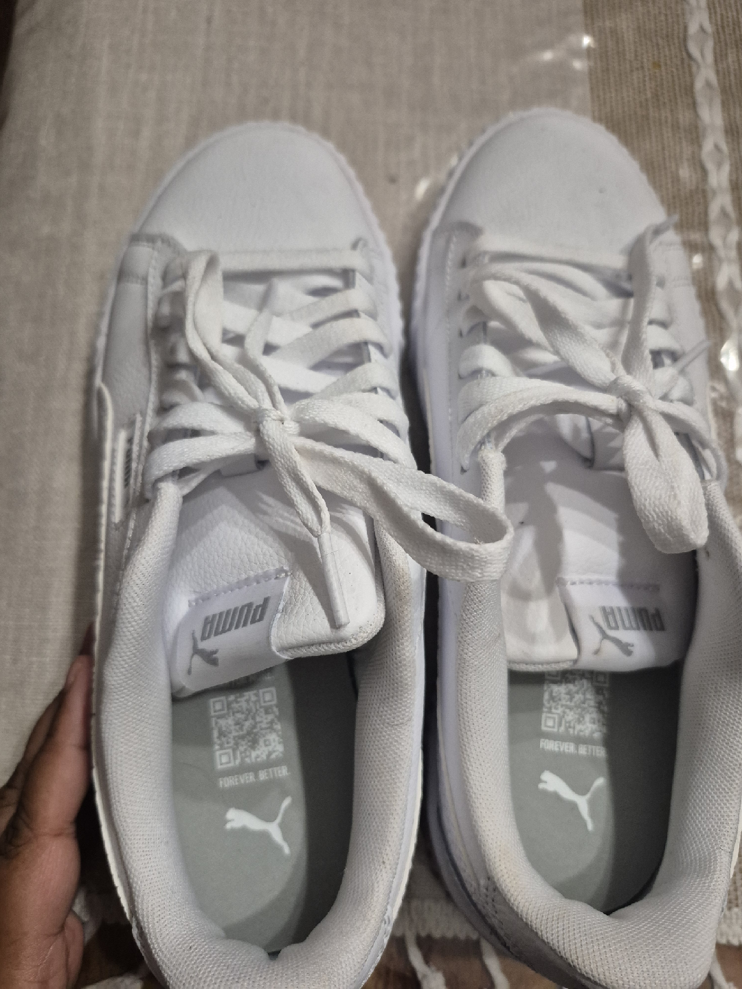 Puma Carina Leather Sneakers - White - photo 3