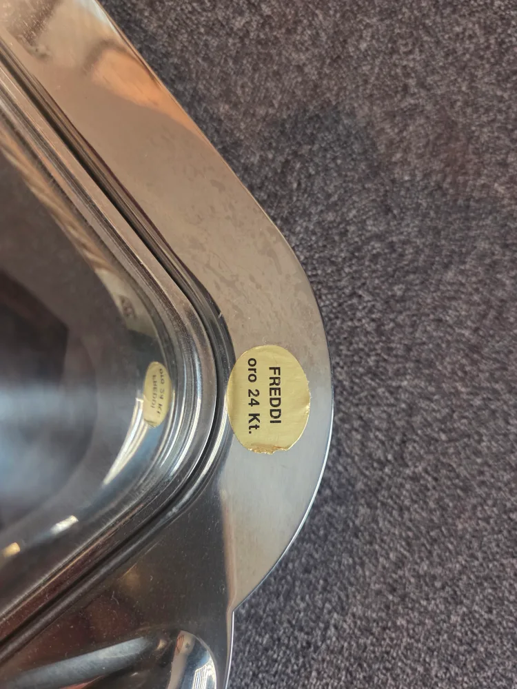 Freddi Silver Serving Dish with Lid 24K  gold details image indicator(3)