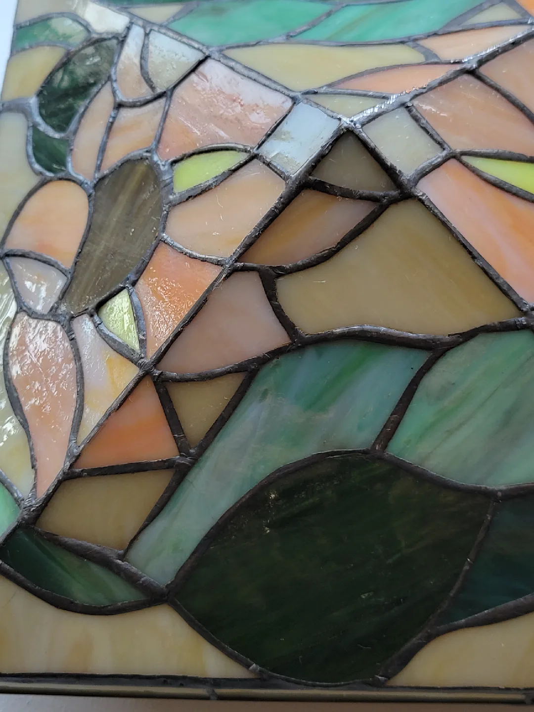 Stained Glass Sunflower Fence Post Lampshade image indicator(3)