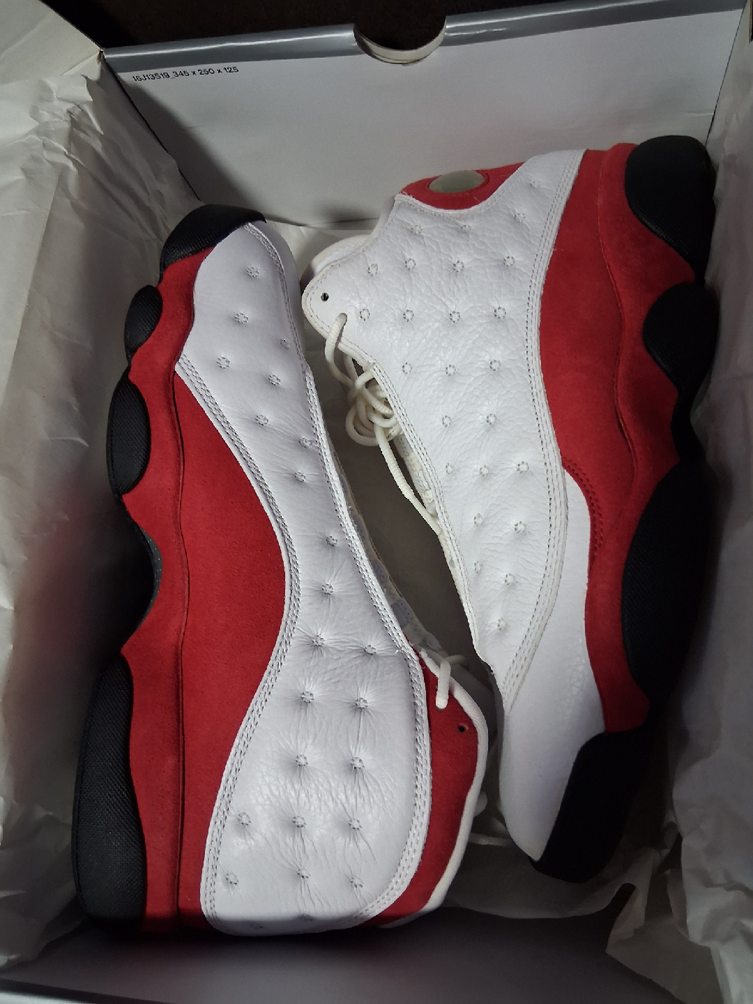 Air Jordan 13 Retro White/Red Size 9.5