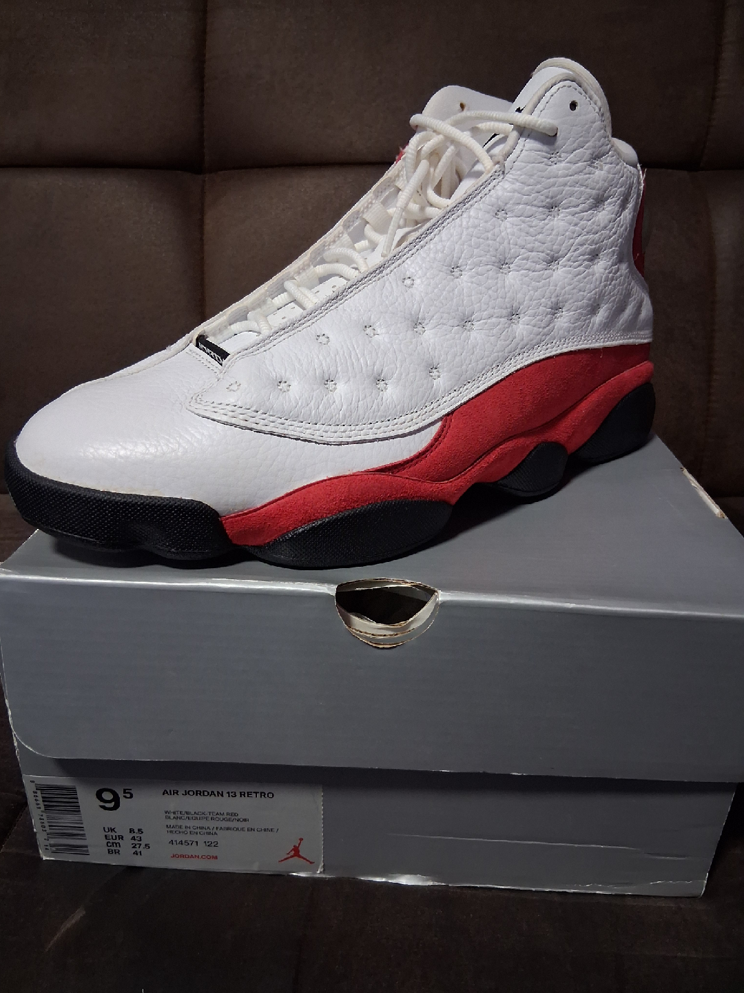 Air Jordan 13 Retro White/Red Size 9.5 - photo 2