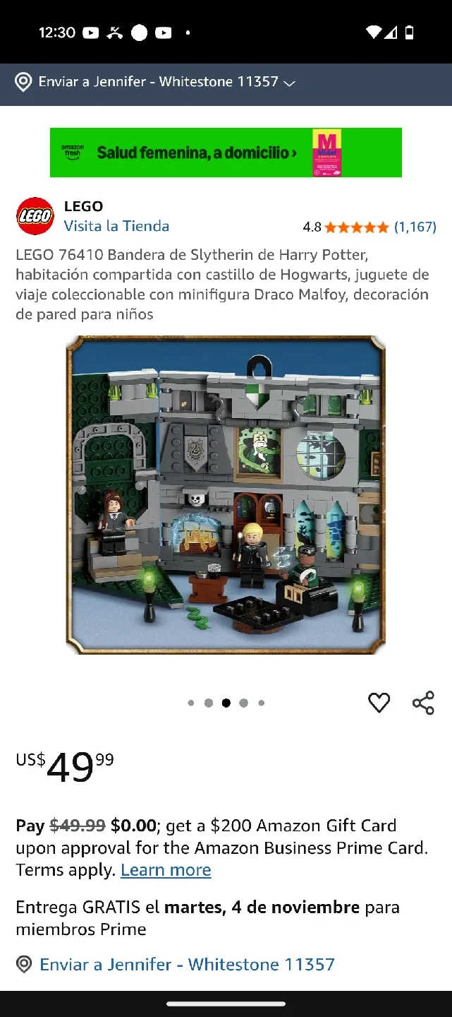 LEGO Harry Potter Slytherin Banner Set 76410