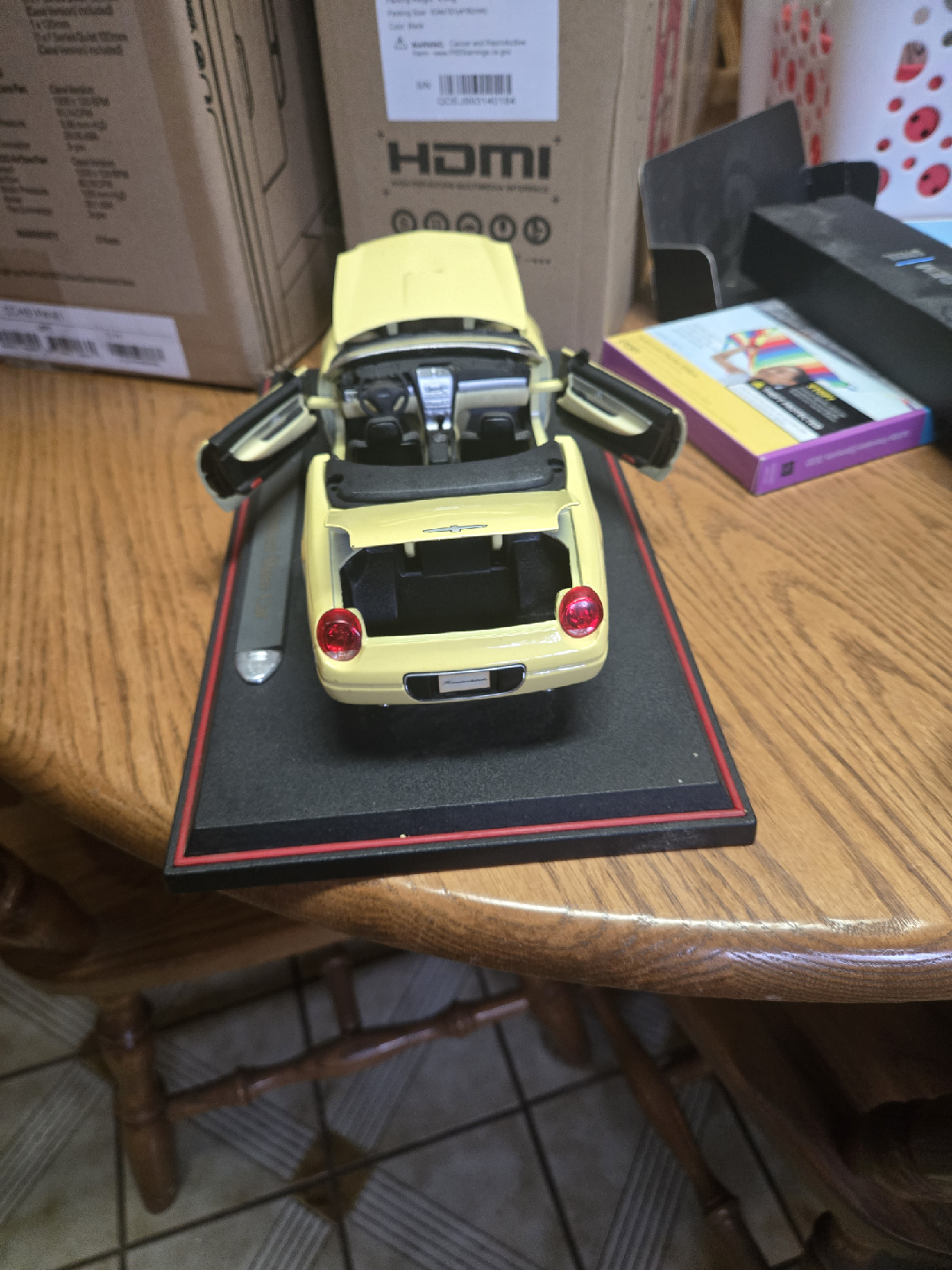 Yellow 2002 Ford Thunderbird Show Car Diecast - photo 5
