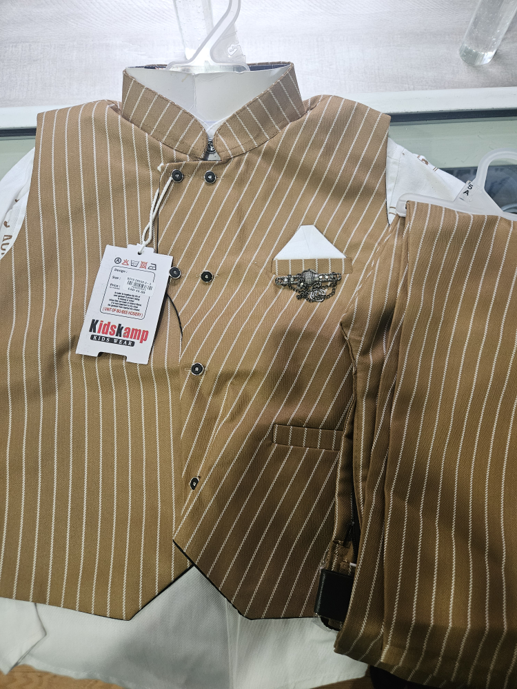 PARTY OUTFITS! KidsKamp Boys' Striped Suit Set - Size 3