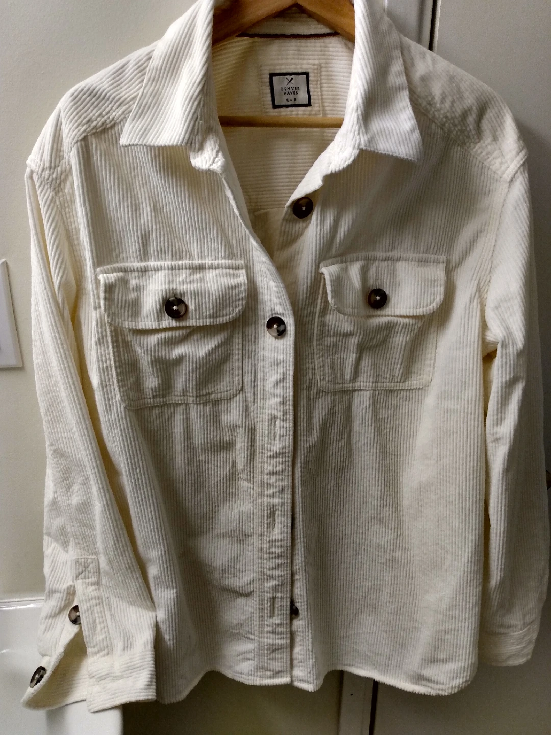 Denver Hayes Corduroy Shirt Jacket - Size S - photo 3