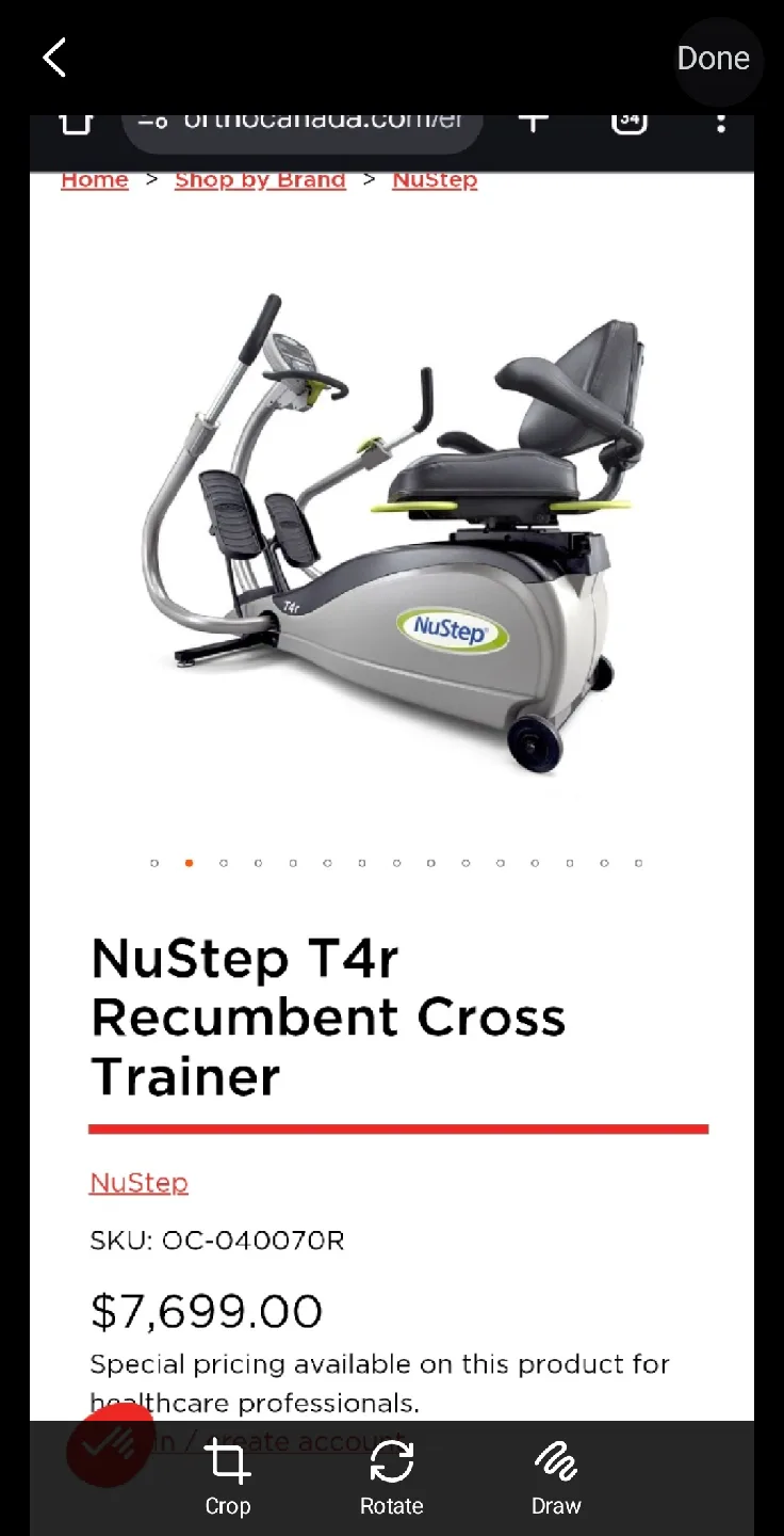 NuStep T4r Recumbent Cross Trainer image indicator(5)