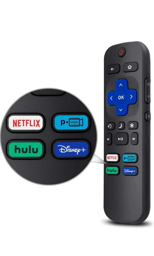 Roku TV Remote - Compatible with Roku TVs thumbnail