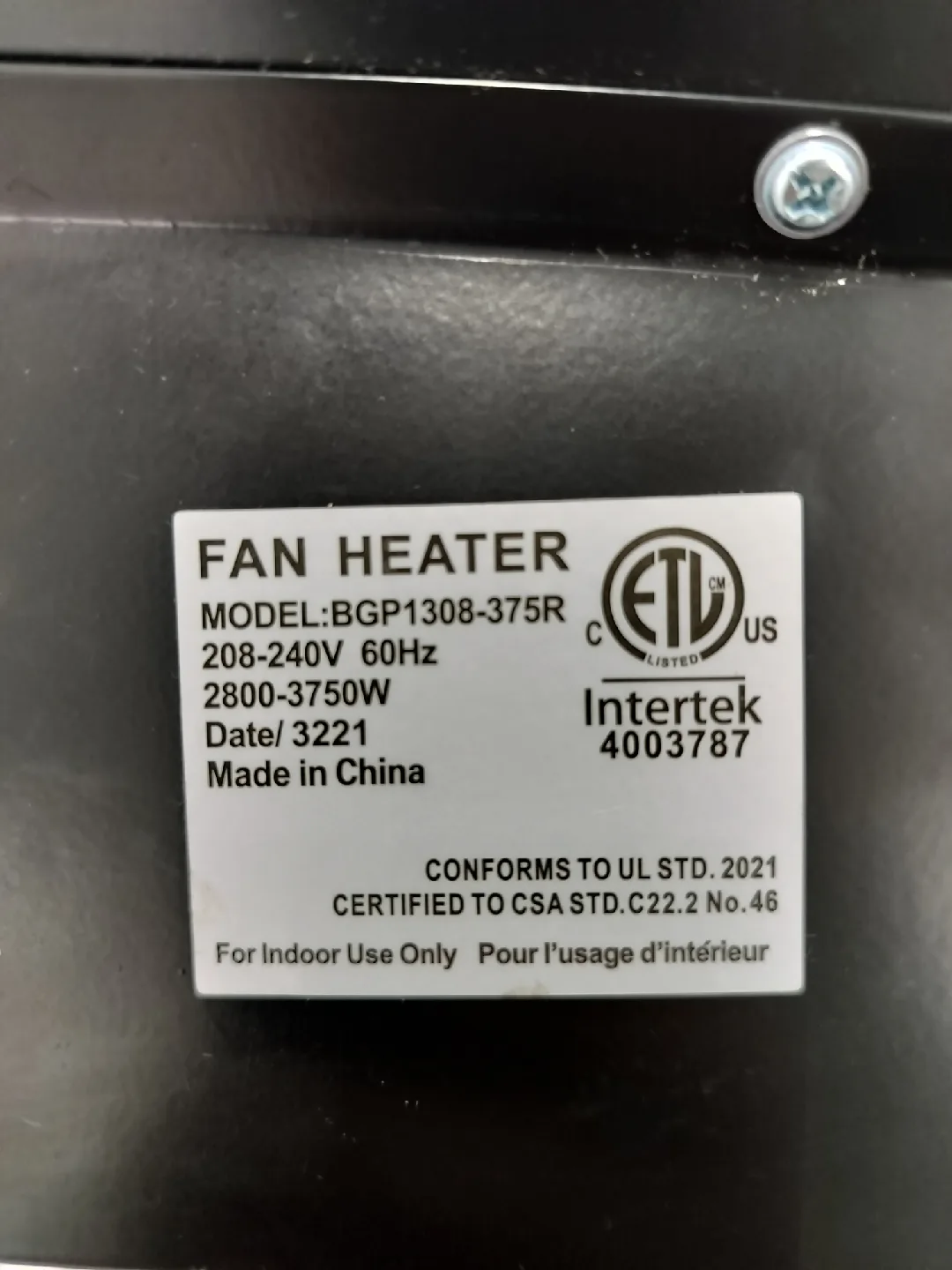 Dura Heat EUH4000R Electric Forced Air Heater image indicator(9)