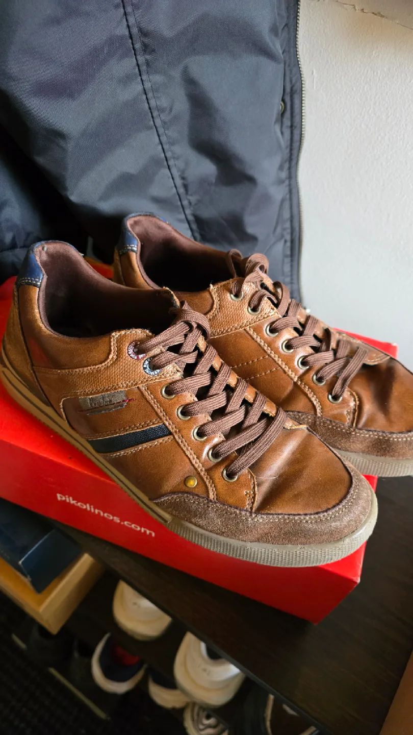 Riverstone Brown Leather Sneakers image indicator(5)