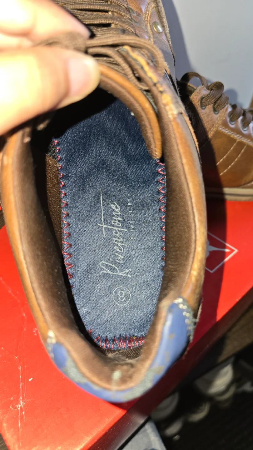 Riverstone Brown Leather Sneakers image indicator(6)