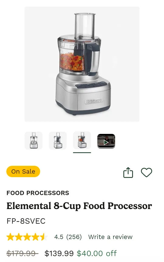 Cuisinart Elemental 8-Cup Food Processor image indicator(3)