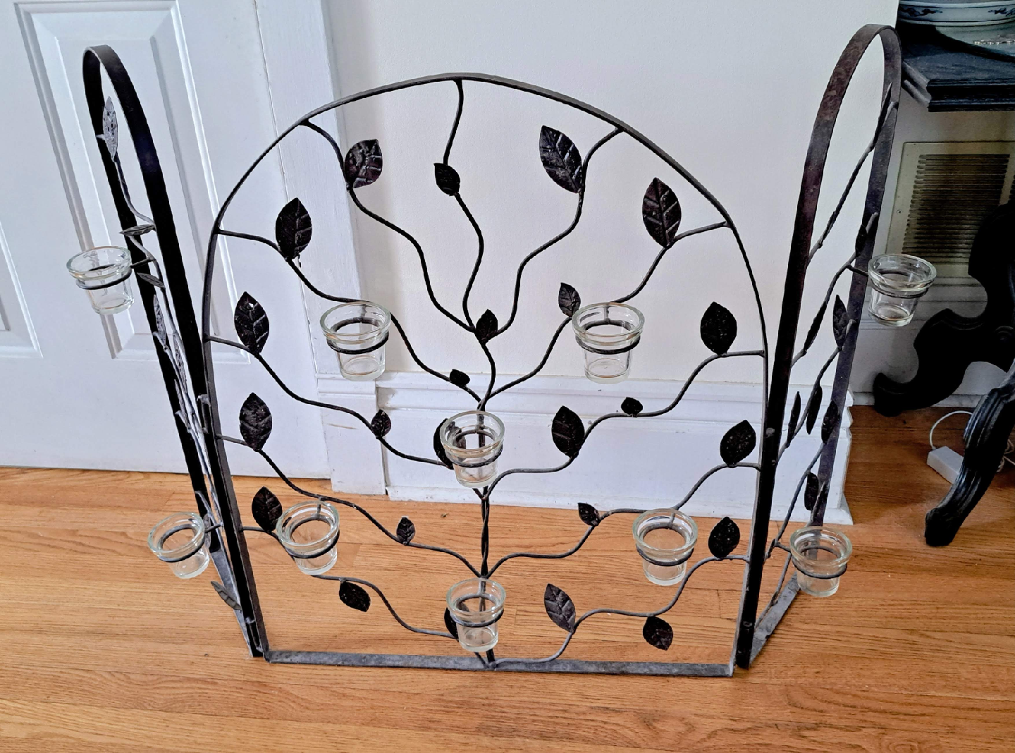 Fireplace Tea Light Screen- Holds 10 Candles