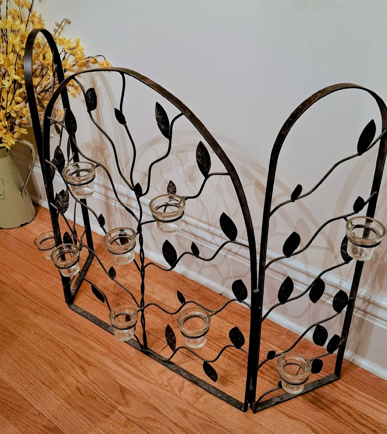 Fireplace Tea Light Screen- Holds 10 Candles image indicator(4)