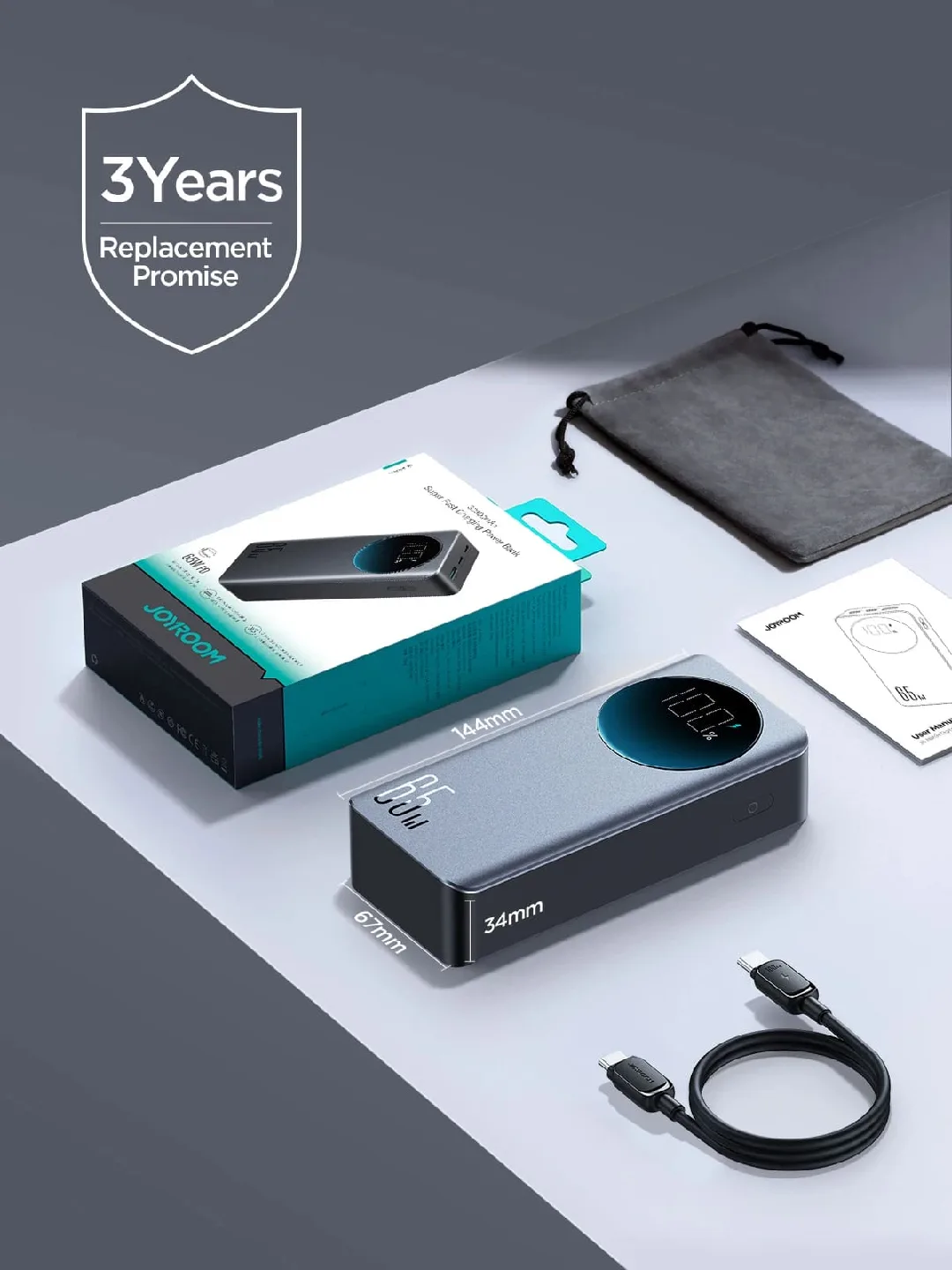 Joyroom 65W Power Bank - Like New! image indicator(2)