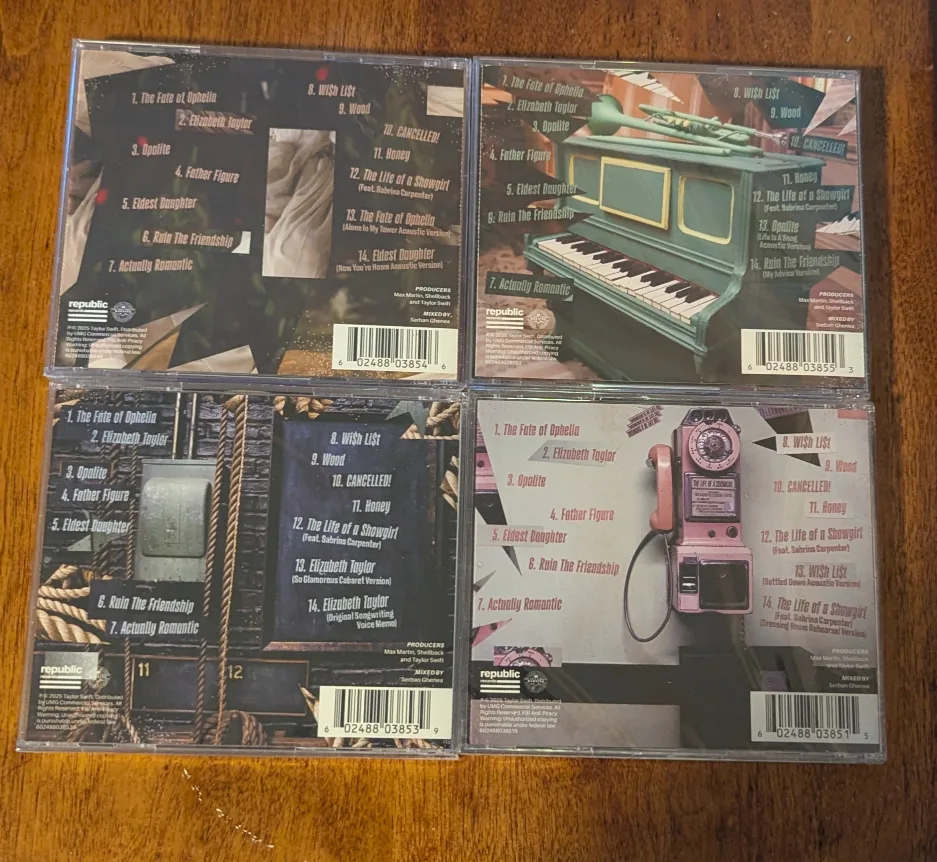 Taylor Swift - The Life Of A Showgirl acoustic CDs image indicator(2)