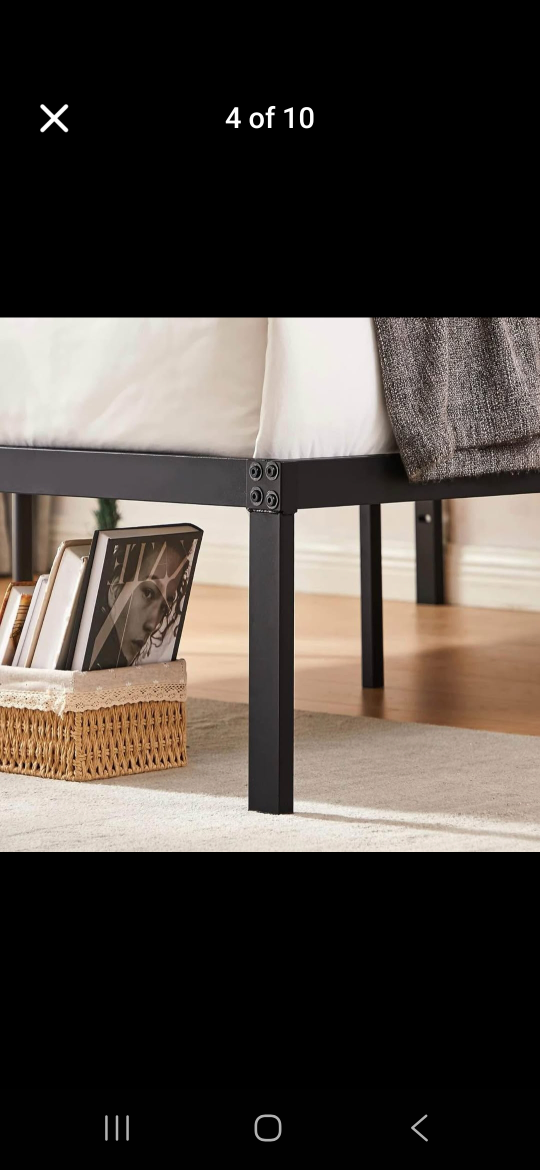 Queen Size Metal Bed Frame - 14 Inch - photo 3