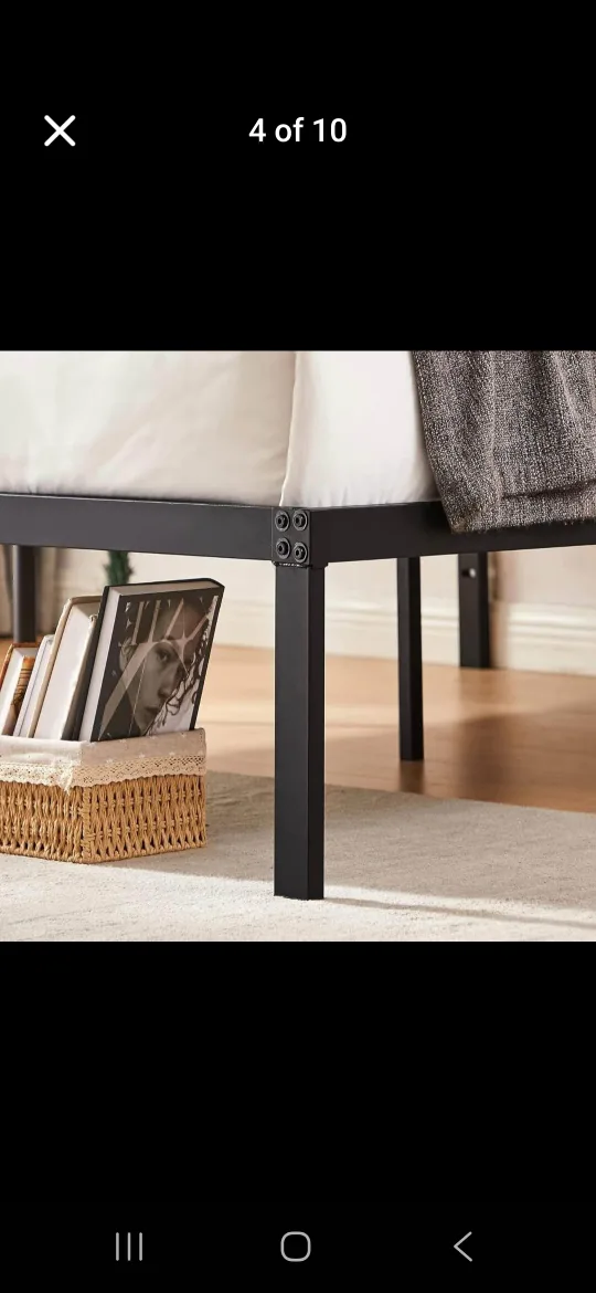 Queen Size Metal Bed Frame - 14 Inch image indicator(3)