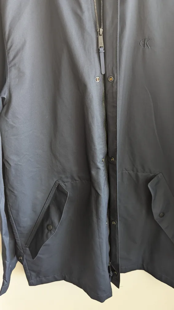 Calvin Klein Navy Blue Hooded Rain Jacket image indicator(10)