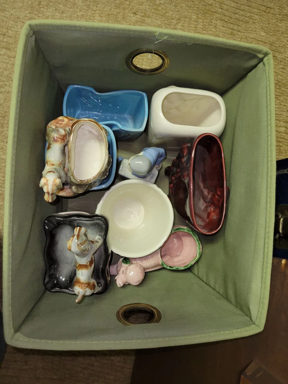 Assorted Vintage Ceramic Planters & Figurines