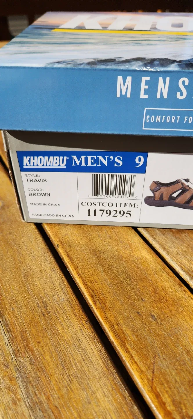 Khombu Men's Travis Sandals Size 9 Brown image indicator(2)