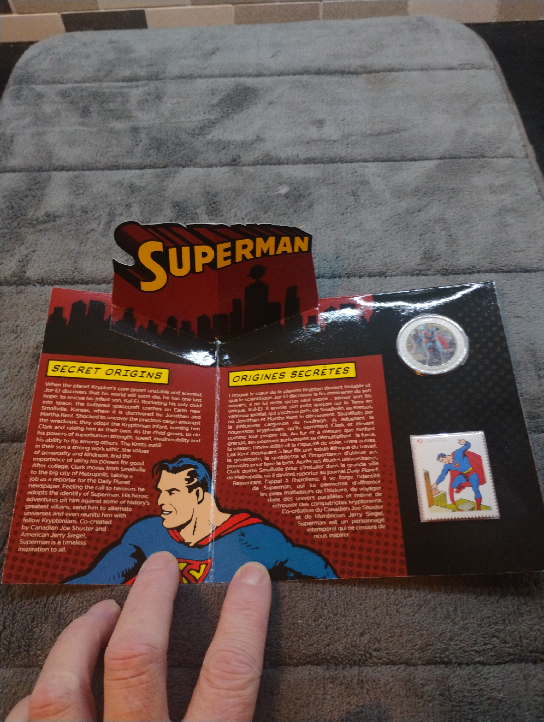 Superman Coin & Stamp Set - Royal Canadian Mint - photo 3