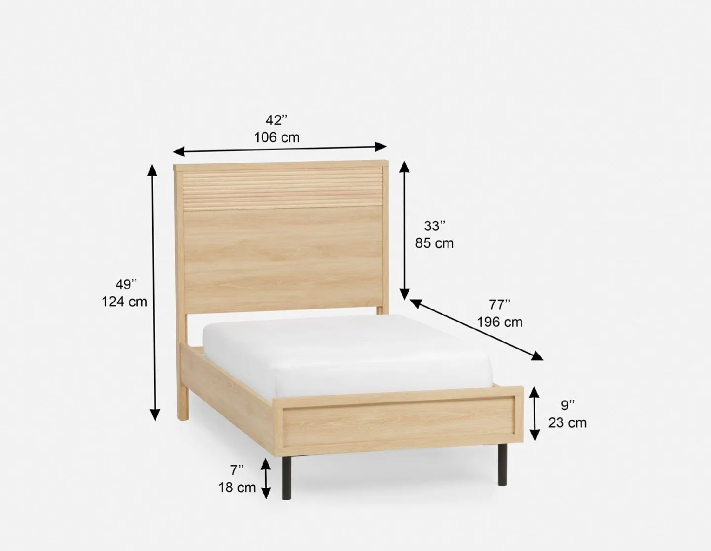 structube alma twin bed frame and sealy mattress 🥕 image indicator(4)
