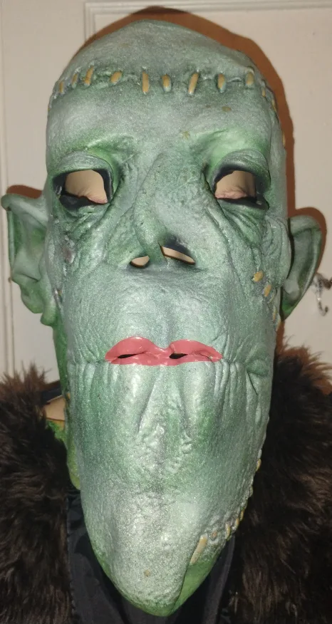 Mario Chiodo Frankenstein Brain Latex Rubber Halloween Mask image indicator(7)