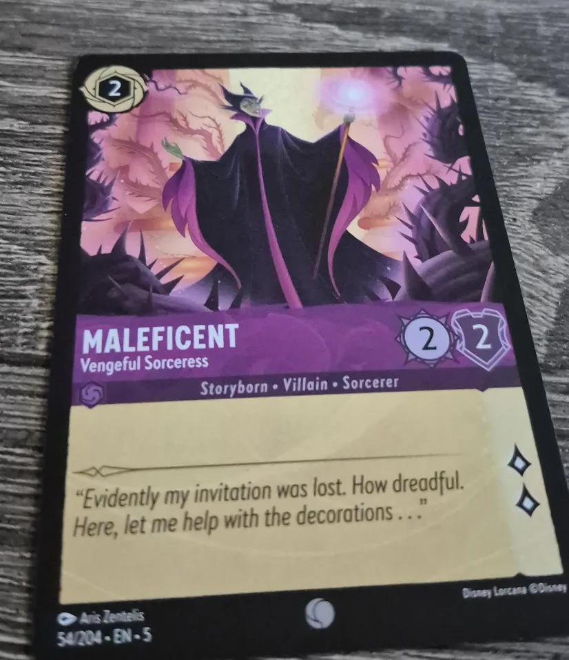 Disney Lorcana Trading Cards - Aurora, Maleficent, Goons thumbnail