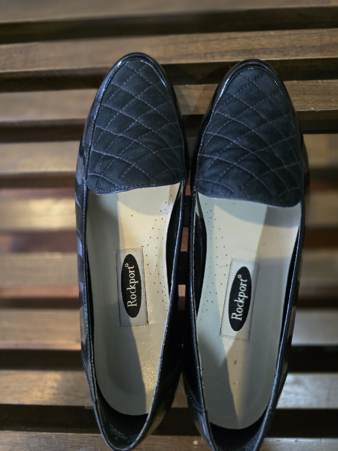Rockport Black Leather Loafers, Size 8.5M - photo 2