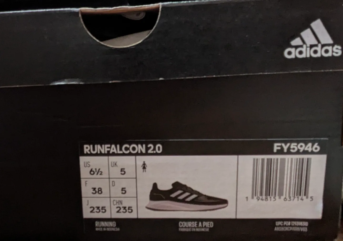 Brand New Adidas Runfalcon 2.0 - US 6.5 image indicator(2)