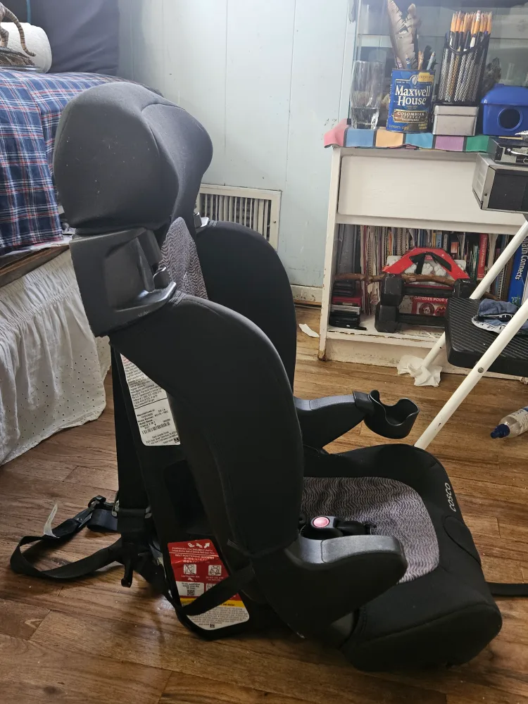 Cosco Highback Booster Car Seat - Black/Gray image indicator(2)