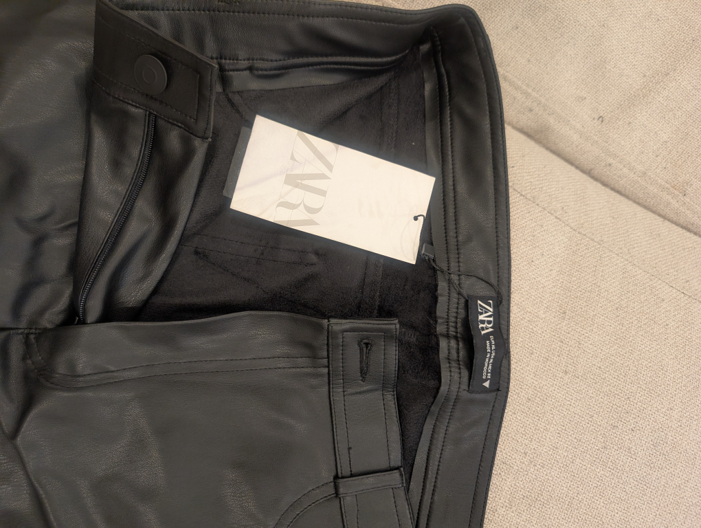 Zara Faux Leather Pants - Size XL - photo 3