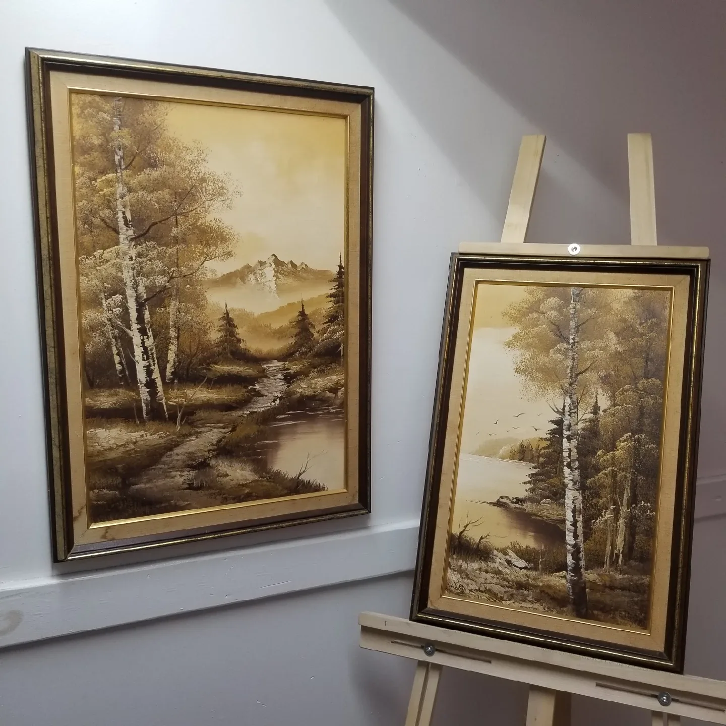 Framed Landscape Painting's by C. Peter