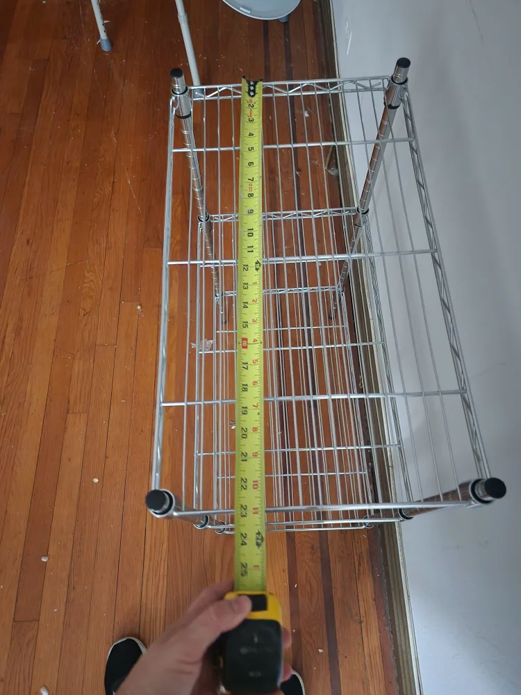 3-Tier Metal Wire Shelving Unit image indicator(4)