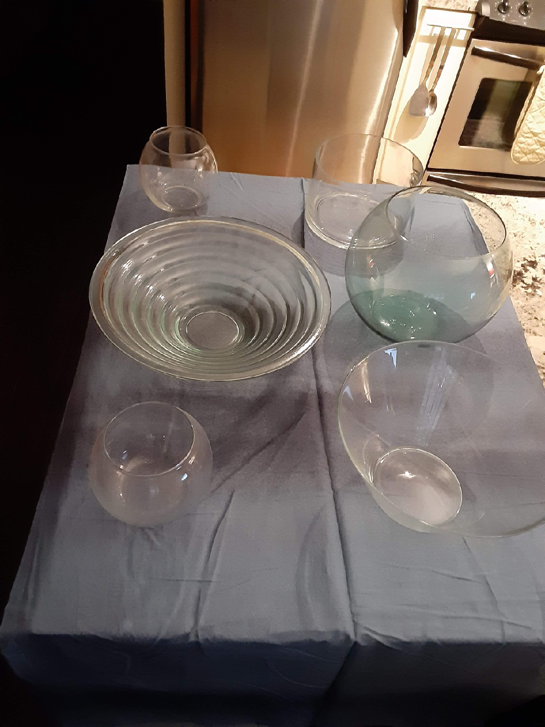 Assorted Glass Bowls - Set of 6, 4 Glass Plates - photo 2