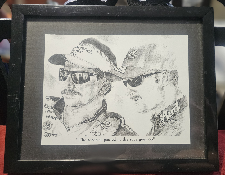 Framed Dale Earnhardt Print