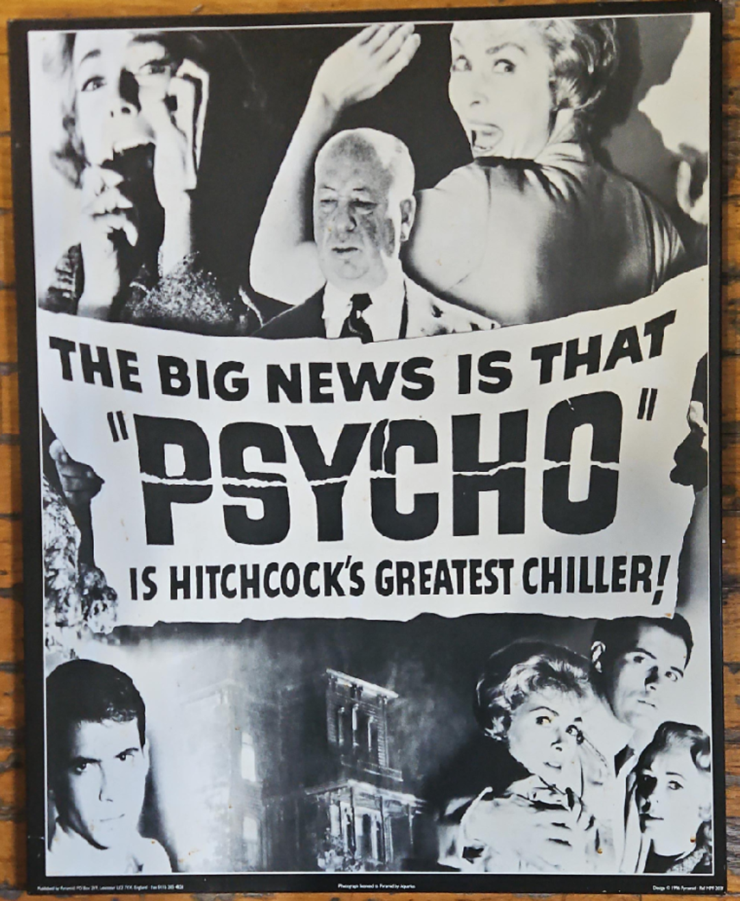 "Psycho" Hitchcock's Greatest Chiller Poster