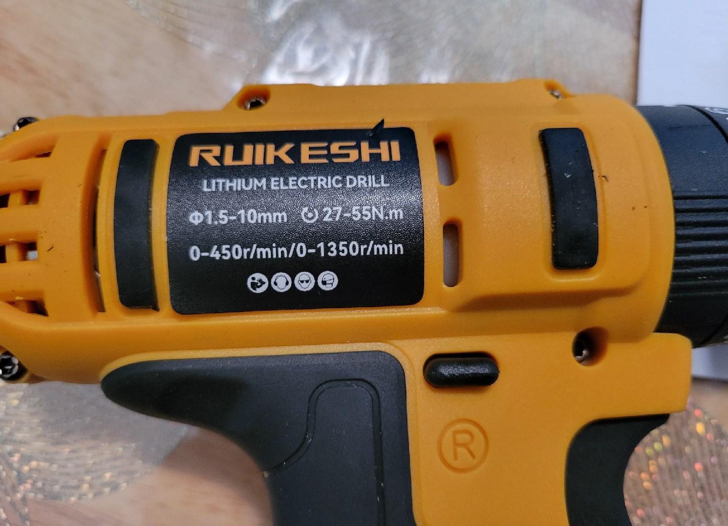 NEW RUIKESHI Lithium Cordless Hammer Drill Set in a hard case - photo 5