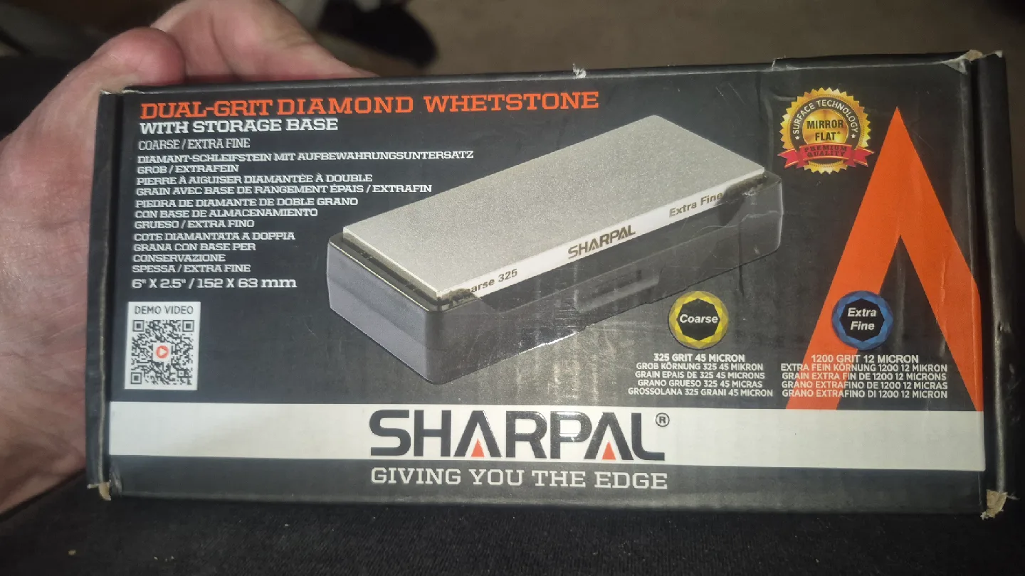 Sharpening Stone - Sharpening Whetstone with Storage Base image indicator(2)
