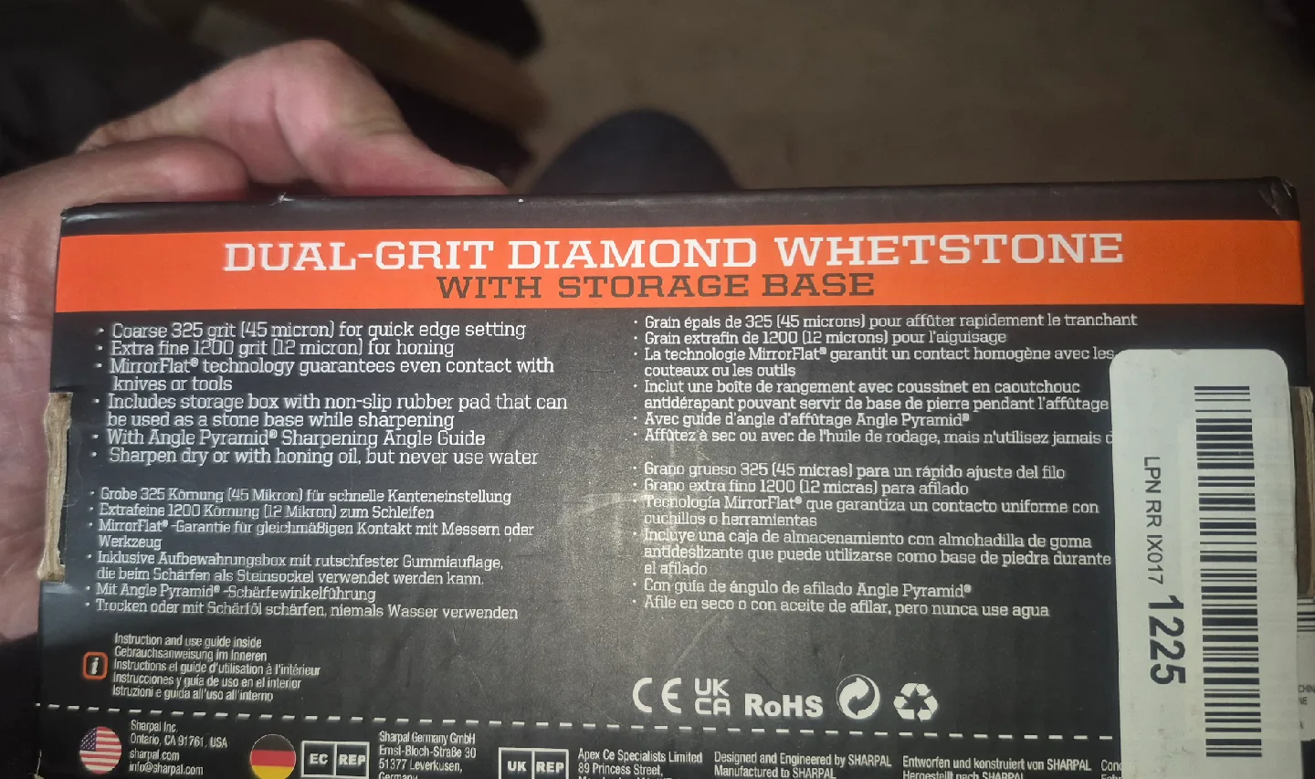 Sharpening Stone - Sharpening Whetstone with Storage Base image indicator(4)