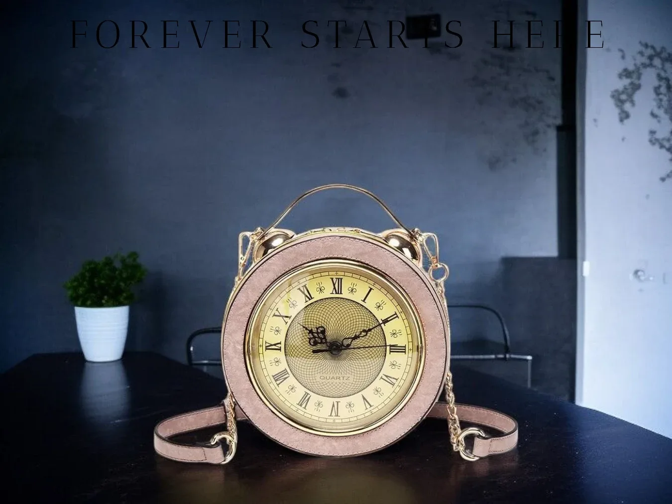Clock Style Shoulder Bag - Unique Design! image indicator(4)