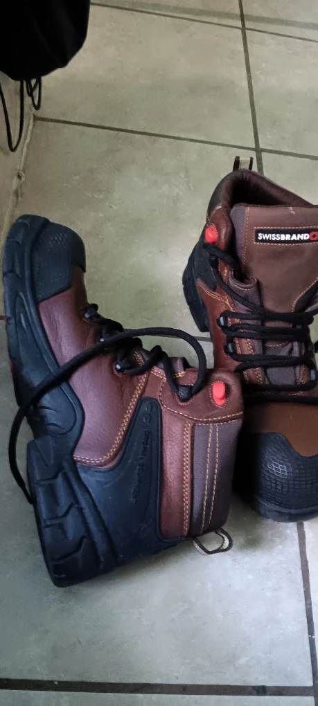 Swissbrand Brown Leather Work Boots