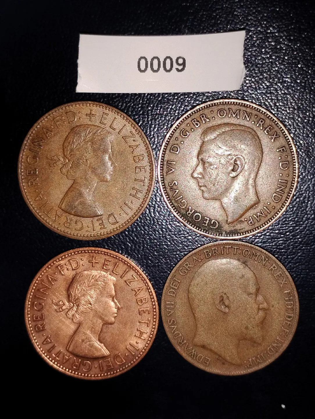 Vintage British One Penny Coins - 4 Coins thumbnail
