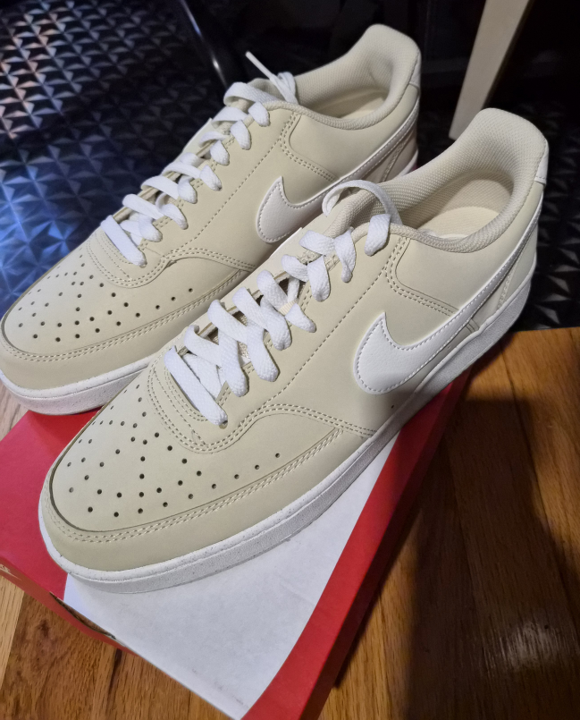 Nike Court Vision Low Next Nature Cream Sneakers