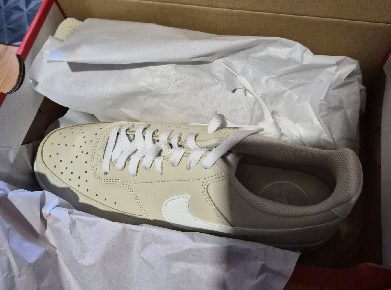Nike Court Vision Low Next Nature Cream Sneakers - photo 3